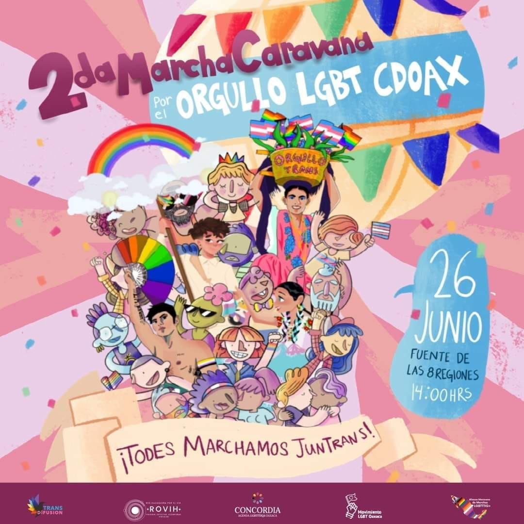 Marchas locales del orgullo LGBT+ Oaxaca, 2022 - BETWEEN LGBT*